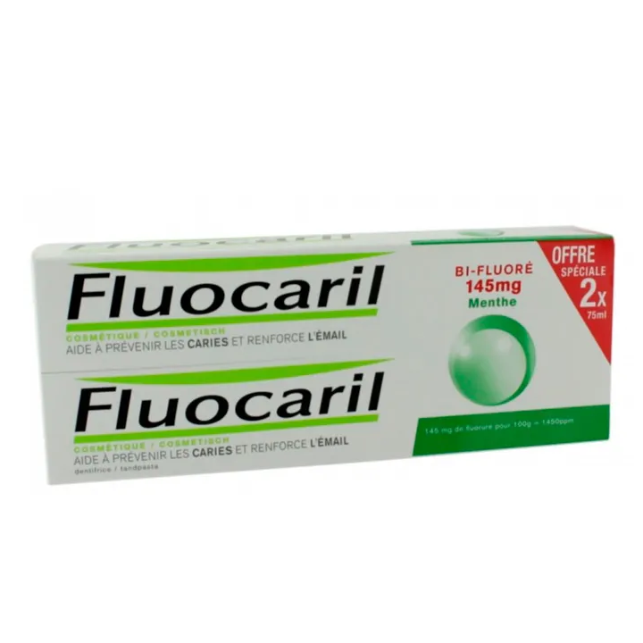 Fluocaril Bi-Fluoride Mint Paste 145mg 2x75ml