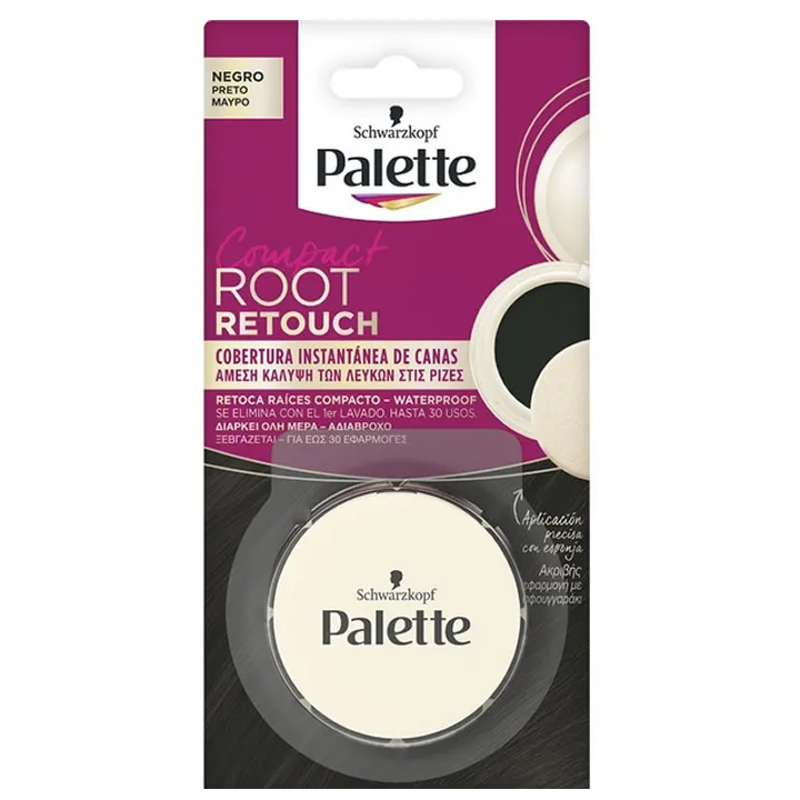 Schwarzkopf Palette Compact Root Retouch Retoca Raices Negro