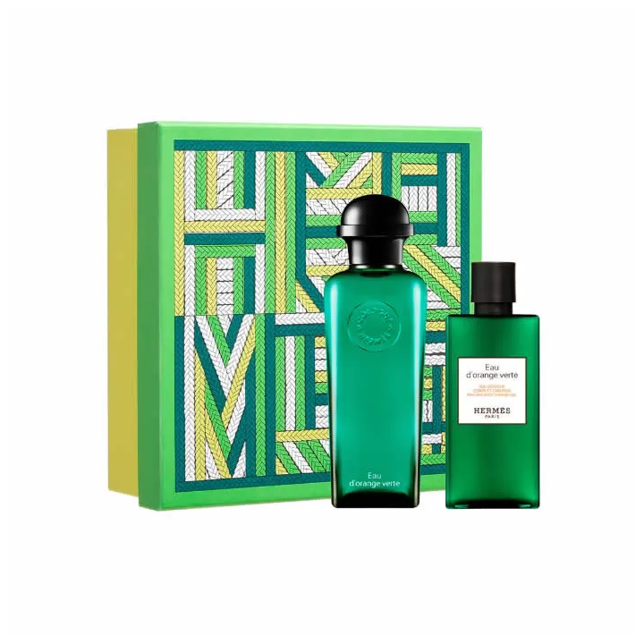Hermès Eau D'Orange Verte Eau De Cologne Spray 100ml Set 2 Artikel