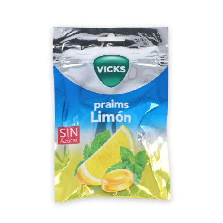 Vicks Caramella Dura Limone con Mentolo 1 Busta 72g