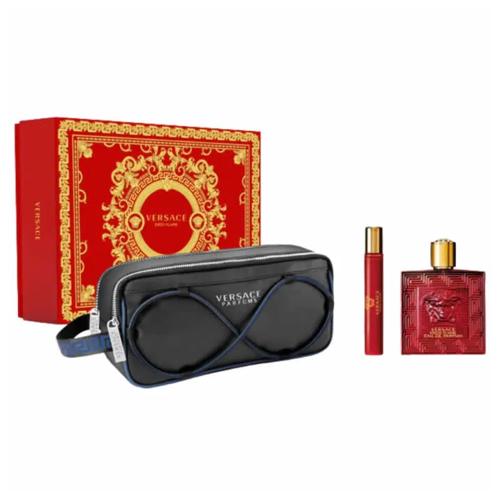 Versace Eros Flame Eau De Parfum Spray 100ml Set 3 Parti