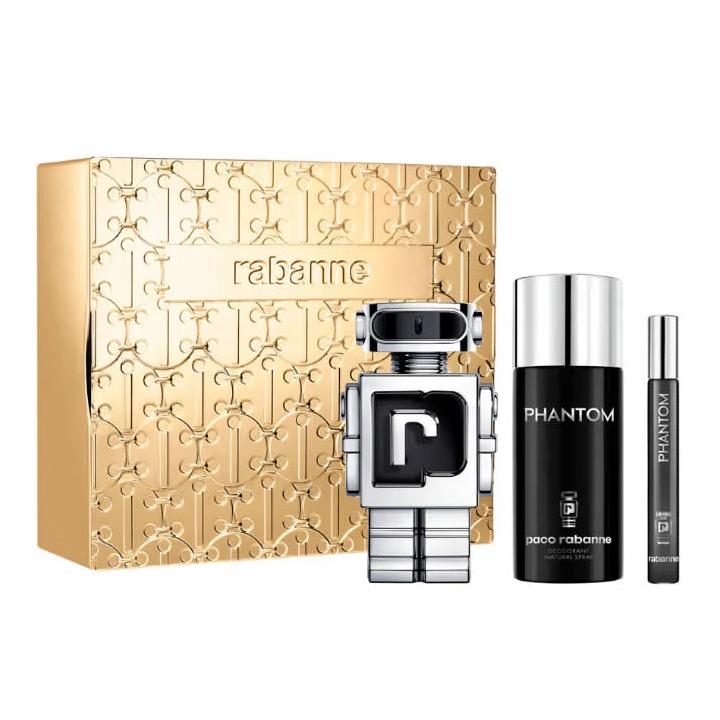 Rabanne Phantom Eau De Toilette Spray 100ml Set 3 Parti