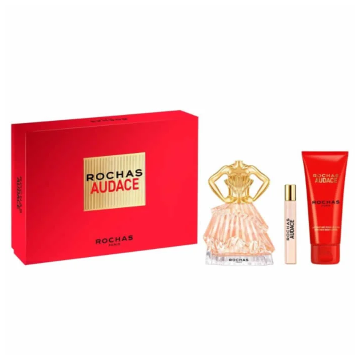 Rochas Audace Eau De Perfume Spray 90ml Set 3 Parti