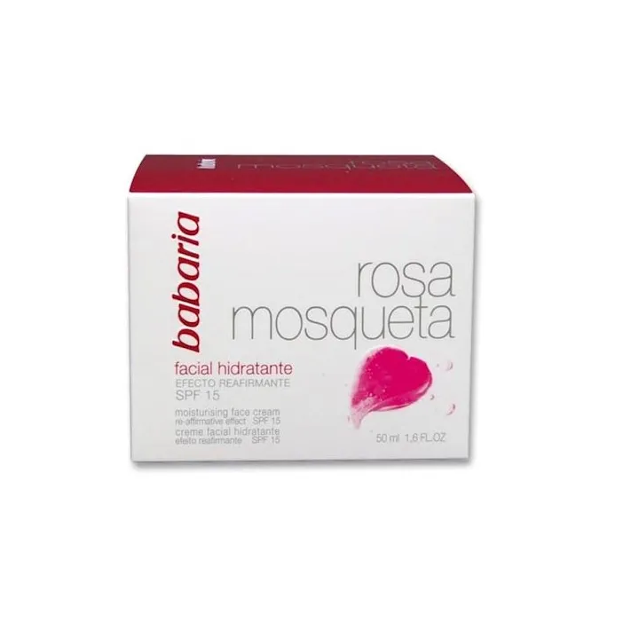 Babaria Crema Facial Hidratante 24 Horas Rosa Mosqueta Spf15 50ml