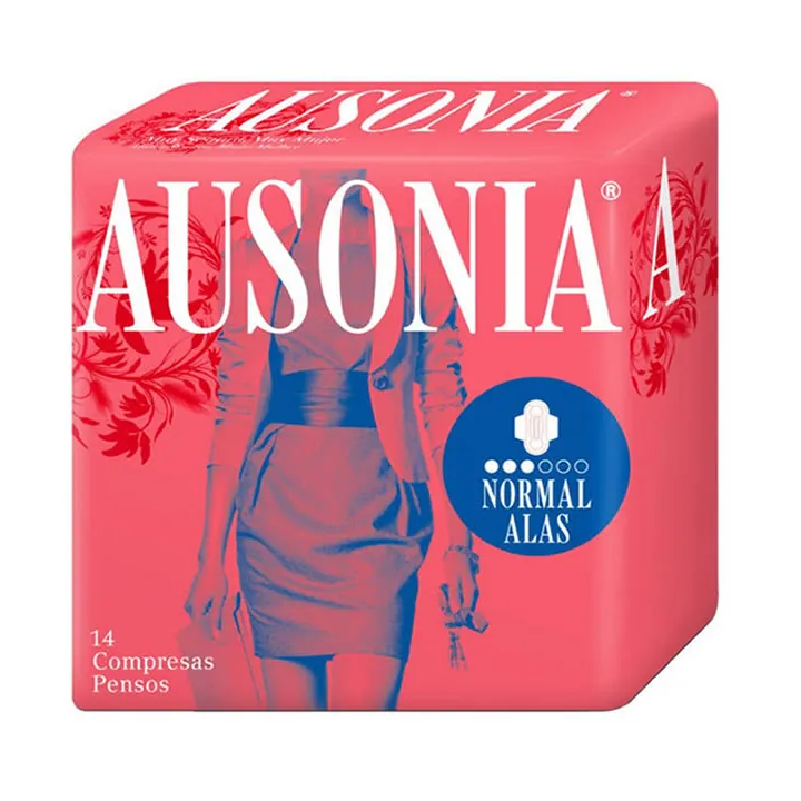 Ausonia Normal With Wings Sanitary Towels 14 Units