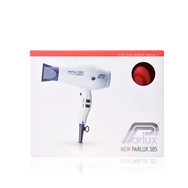 Parlux Hair Dryer 385 Powerlight Ionic & Ceramic Red