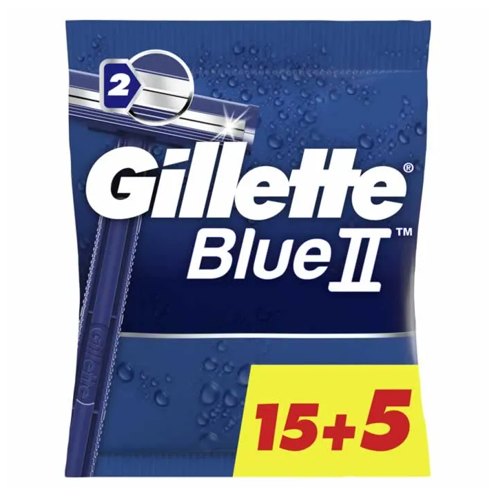 Gillette Blue II 15+5 Unités 