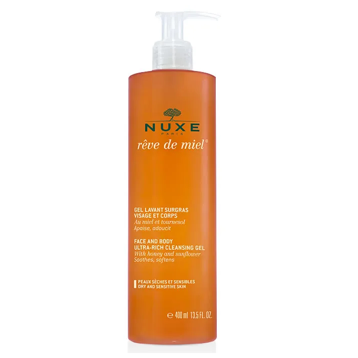 Nuxe Rêve De Miel  Gel Detergente Viso E Corpo 400ml