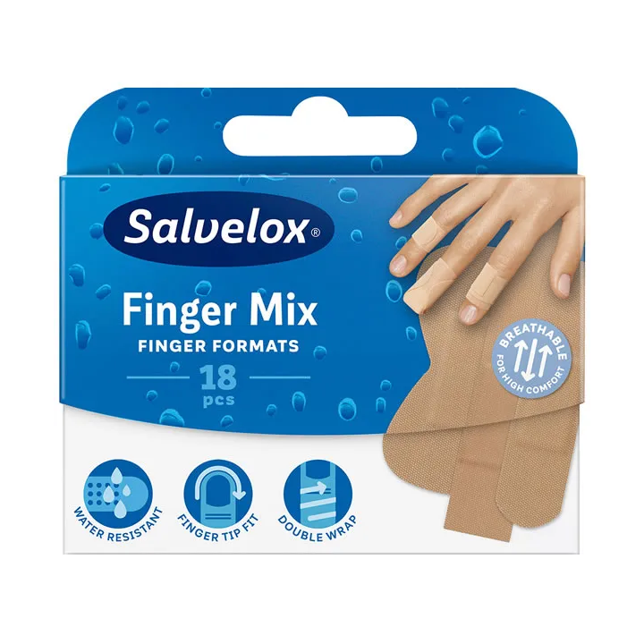 Salvelox Finger Mix Plasters 18 Units