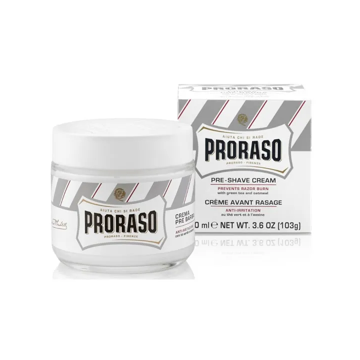 Proraso White Crème Avant  Rasage Peau Sensible 100ml