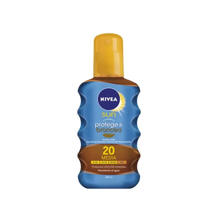 Nivea Sun Aceite Solar Protege Y Broncea Spf20 200ml