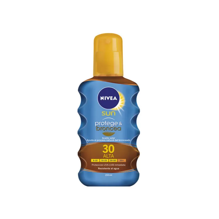 Nivea Sun Spray Solare Protect And Bronze Spf30 200ml