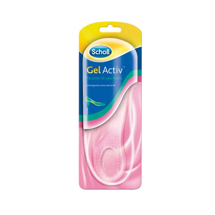 Scholl GelActive Semelles Talons Usage Quotidien Taille 35-40.5