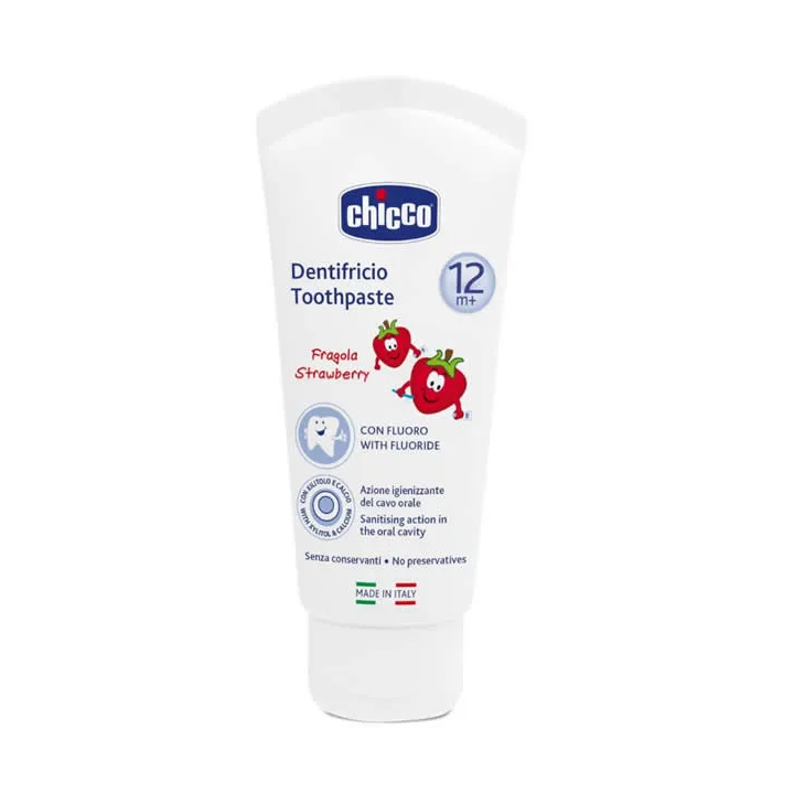 Chicco Pasta Dentífrica Fresa Con Flúor 12m+ 50ml
