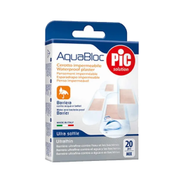 Pic Solution Pic Aquabloc Mit Bakterizidem Klebeverband Sortiment 20 Stück