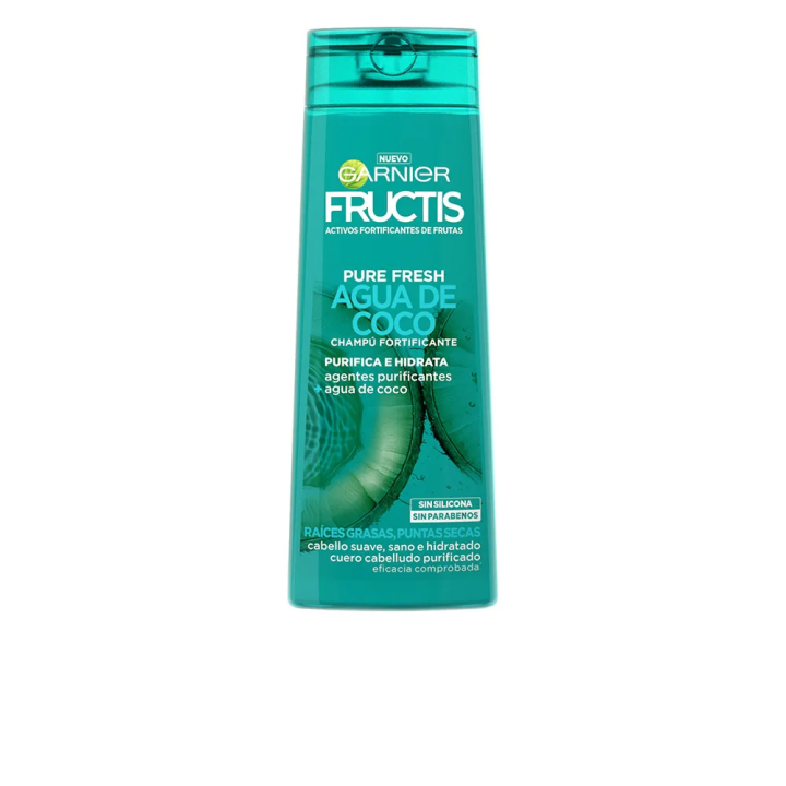 Garnier Fructis Pure Fresh Agua De Coco Fortificante Champú 360ml
