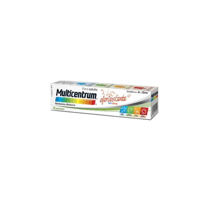 Multicentrum Effervescente Sapore D'arancia 20 Compresse 