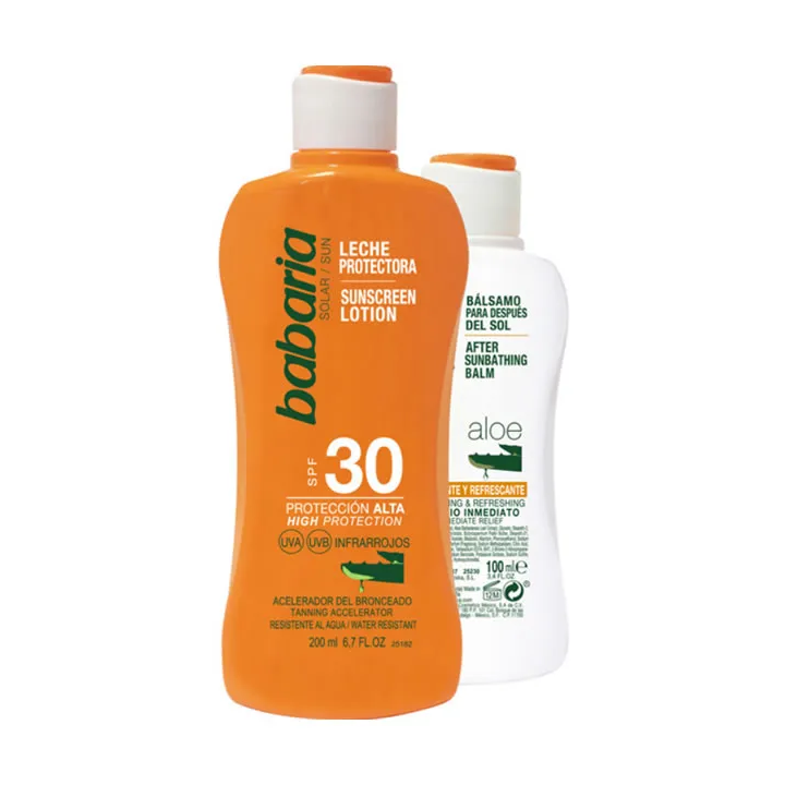 Babaria Sun Sunscreen Lotion Spf30 200ml Set 2 Parti