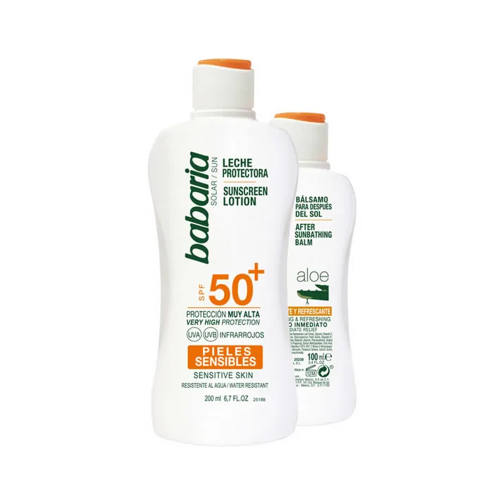 Babaria Sun Sunscreen Lotion Spf50 Plus 200ml Set 2 Artikel