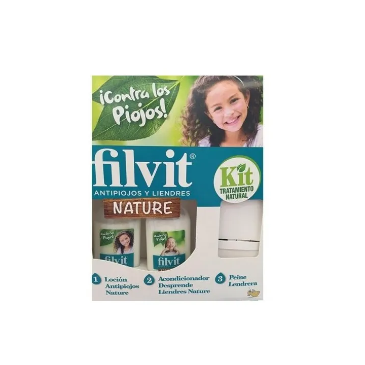 Filvit Nature Anti Poux Lotion 125ml Coffret 2 Produits 