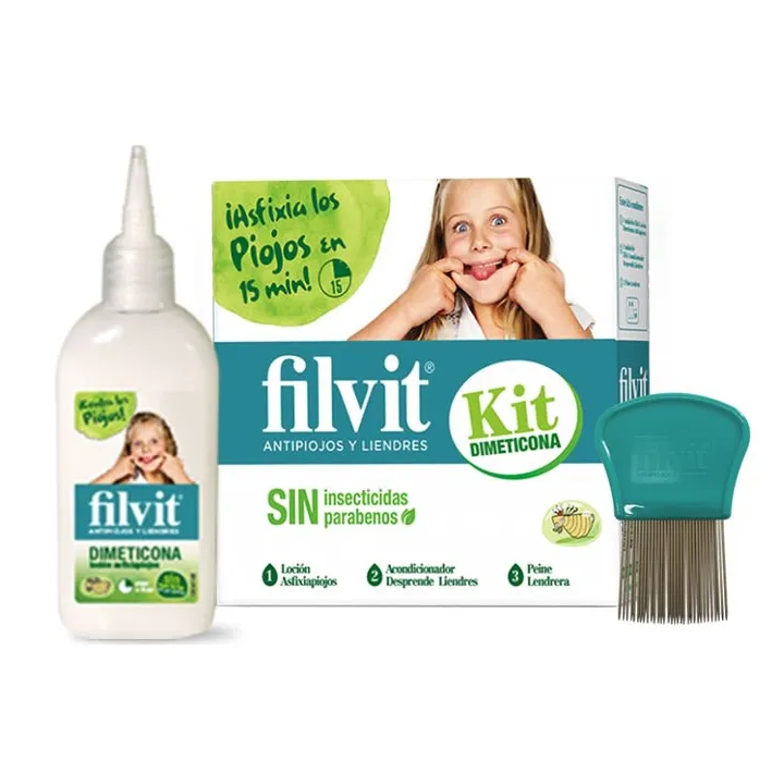 Filvit Dimeticona Anti Lice Lotion 125ml Set 3 Artikel 