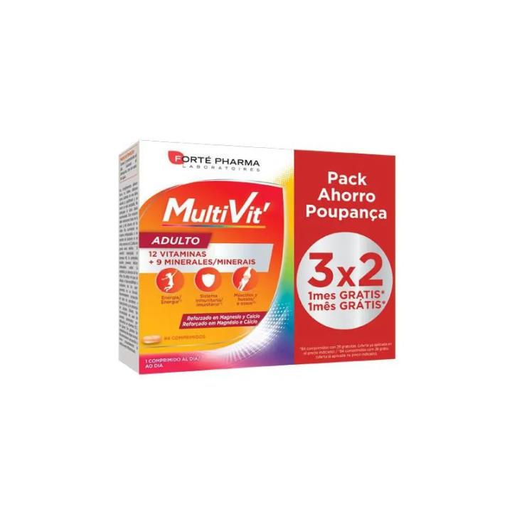 Forté Pharma Energy Multivit Adultes 84 Comp