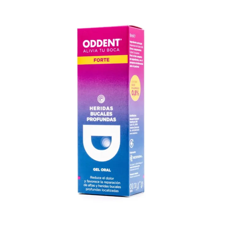 Oddent Forte Oral Gel Blessures Profondes Bouche 8ml