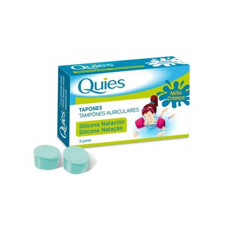 Quies Tappi Da Nuoto In Silicone Per Bambini 6 Unità