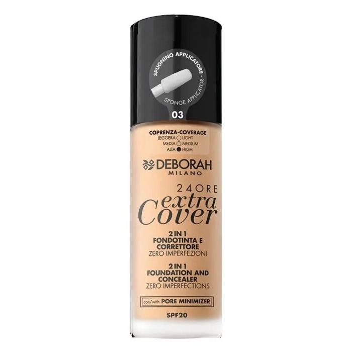 Deborah Milano 24 Ore Extra Cover 2 In 1 Spf20 03 30ml