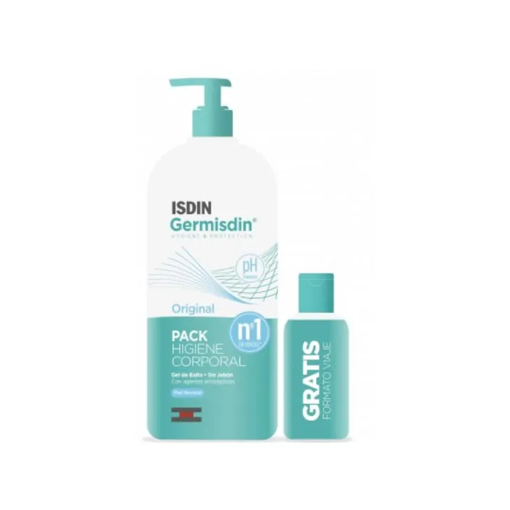Isdin Germisdin Original Shower Gel Without Soap 1000ml Set 2 Artikel