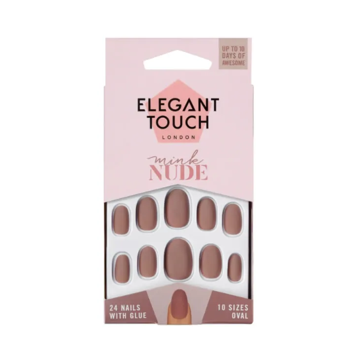 Elegant Touch Polish Nude Nails Mink