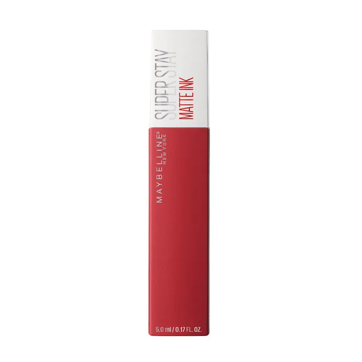 Maybelline Superstay Matte Ink Pintalabios Mate Larga Duración Tono 20 Pioneer Color Rojo