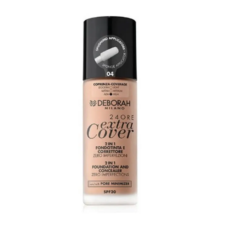 Deborah Milano 24 Ore Extra Cover 2 En 1 Spf20 04 30ml