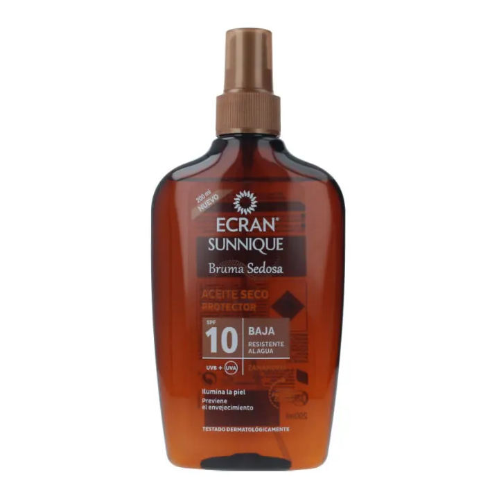 Ecran Sunnique Bruma Sedosa Aceite Seco Protector Spf10 200ml