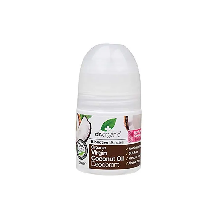 Dr Organic Virgin Coconut Oil Déodorant  Roll On 50ml