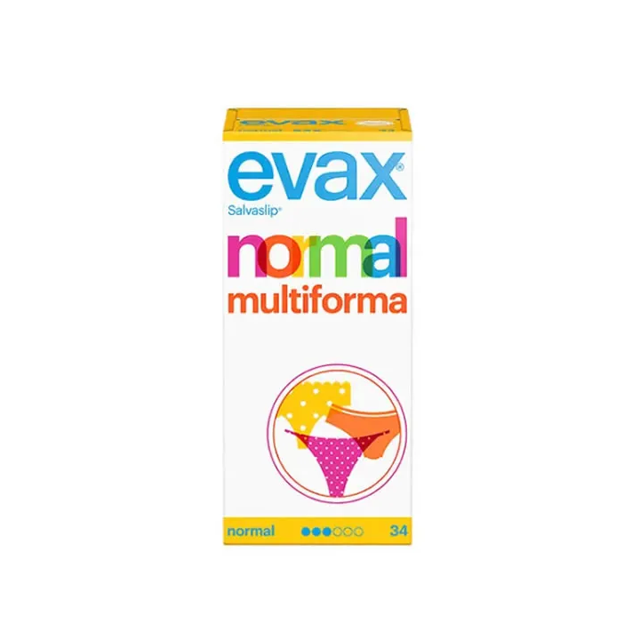 Evax Salvaslip Normal Multiform Protegeslips 34 Units