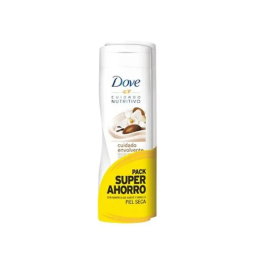 Dove Body Lotion Nutrición Esencial Vainilla Piel Seca 2x400ml