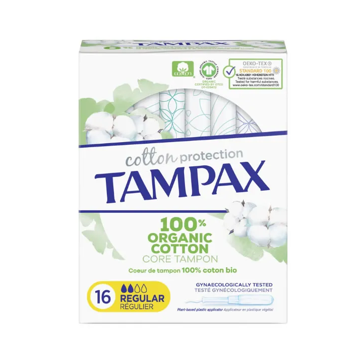 Tampax Organic Regular Tampon 16 Units