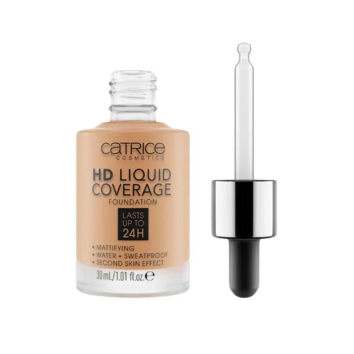 Catrice Hd Liquid Coverage Foundation Lasts Up Tp 24h 046 Camel Beige 30ml
