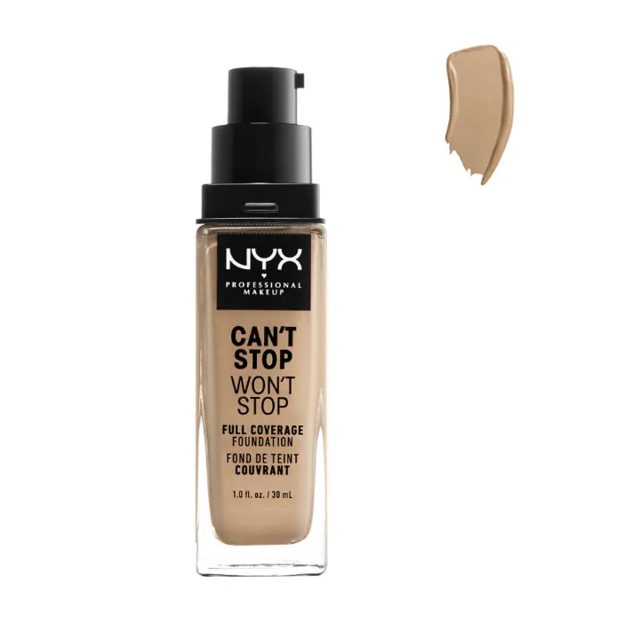 Nyx Can´t Stop Won´t Stop Full Coverage Foundation Soft Beige 30ml