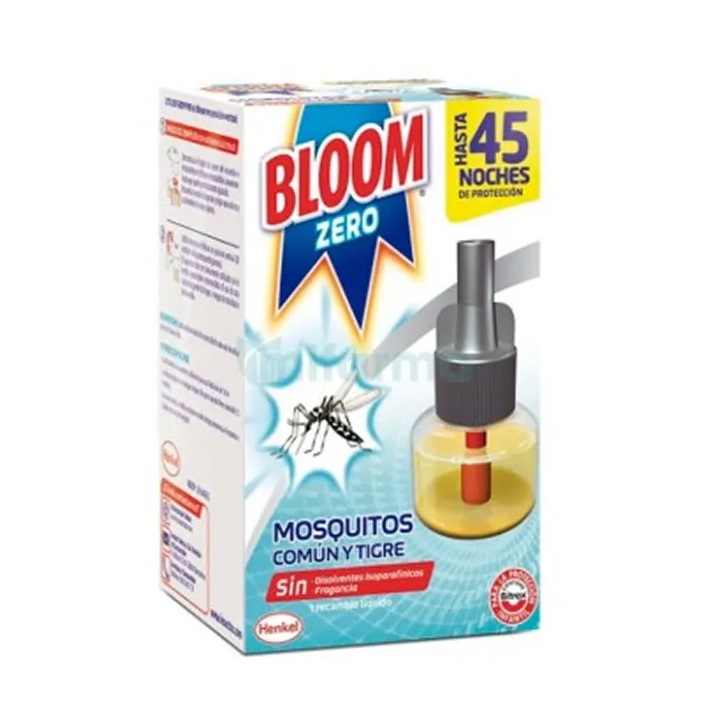 Bloom Zero Mosquitos Recambio Eléctrico Líquido 45 Noches