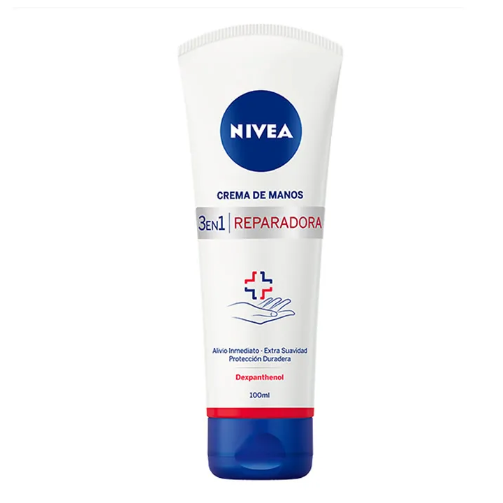 Nivea 3 En 1 Crema De Manos Reparadora 100ml