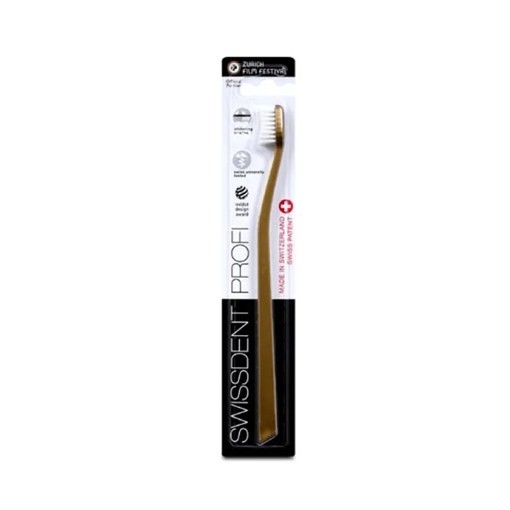 Swissdent Profi Spazzolino Sbiancante Classico D'Oro