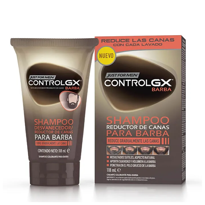 Champú Just For Men Control Gx Bart Grauhaar-Reduzierer 118ml