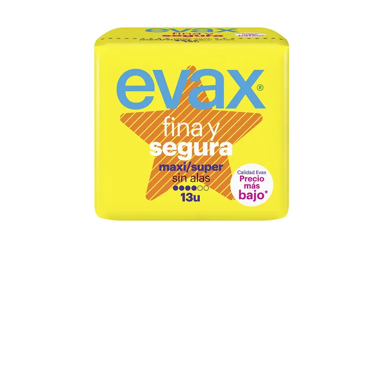Evax Compresas  Fina Y Segura Maxi 13UND