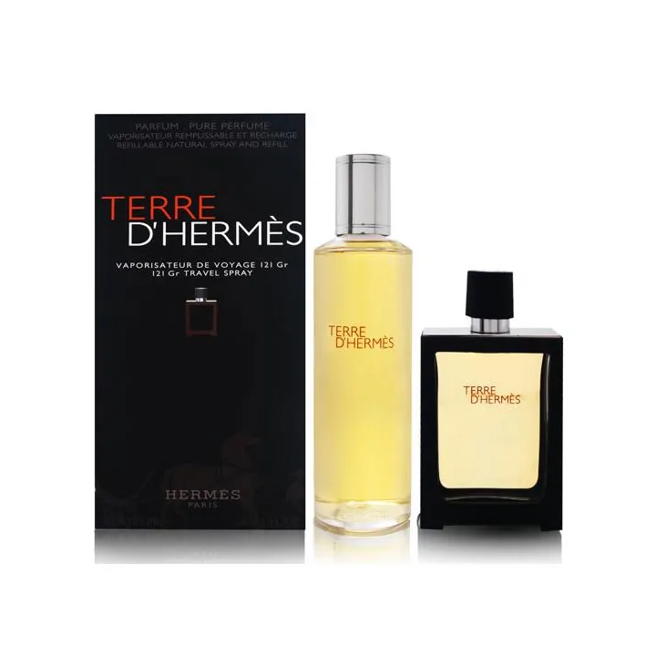 Terre D'hermes Eau De Perfume Spray Recargable 30ml Set 2 Piezas