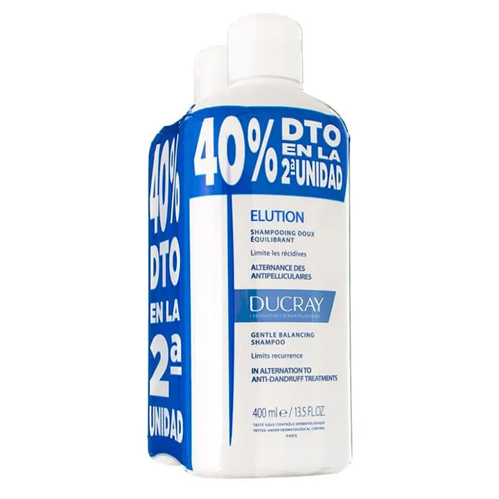Ducray Elution Shampooing Traitant DermoProtecteur 2x400ml