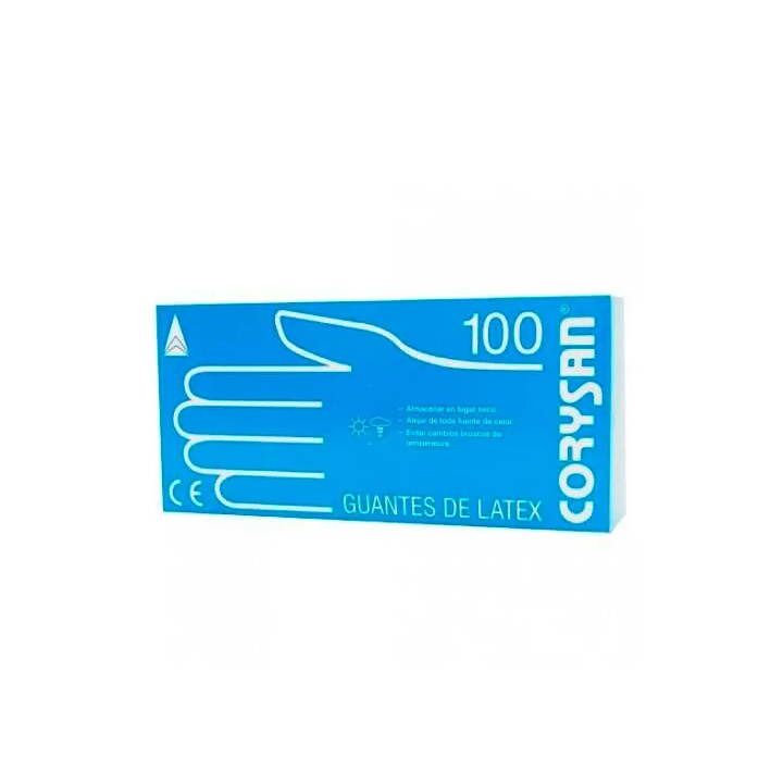 Corysan-Latex-Handschuhe, Mittlere Größe 100 St