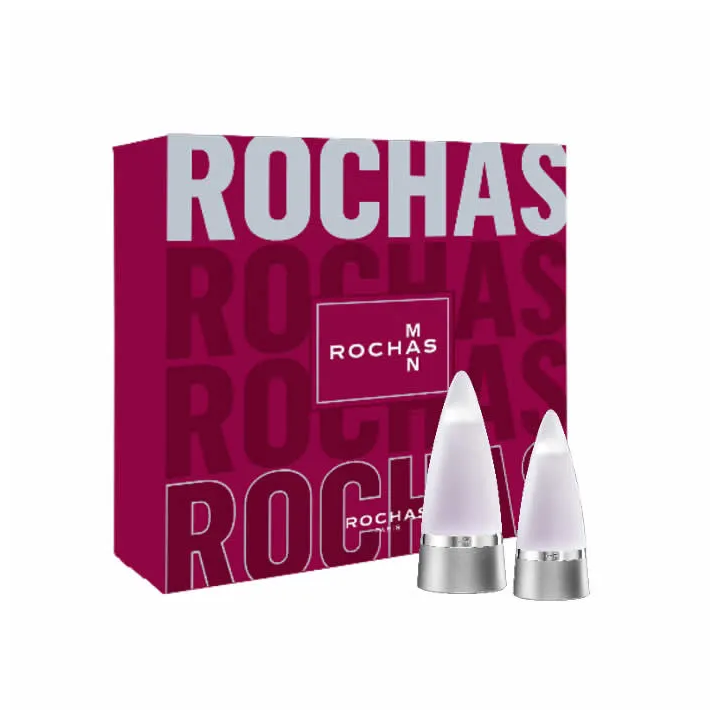  Rochas Man Eau De Toilette Spray 100ml Set 2 Piezas
