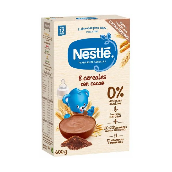 Nestle Nestlé Porridge De 8 Céréales De Cacao 600g